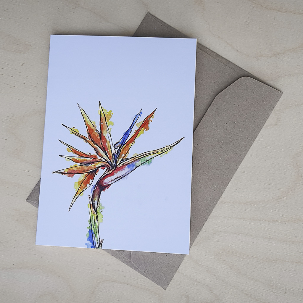 Strelitzia - Greeting Card - A6 single