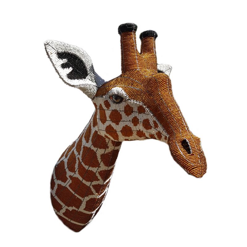 Giraffe - Bead Trophy Head - Masterpiece