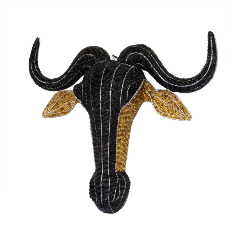 Wildebeest - 2D Bead Sculpture