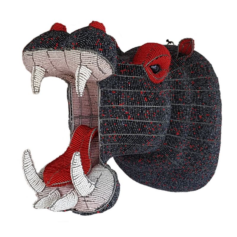 Hippopotamus - Bead Trophy Head - Masterpiece