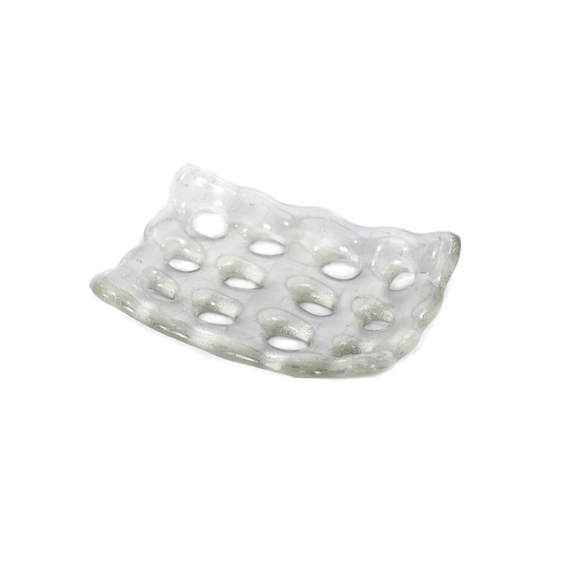 Soap Dish - Recycled Glass - Clear