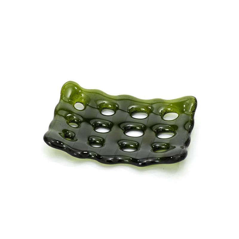 Soap Dish - Recycled Glass - Green