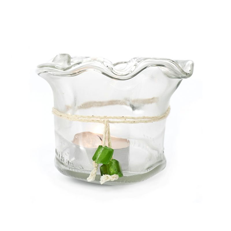 Candleholder/Vase - Recycled Glass - Clear
