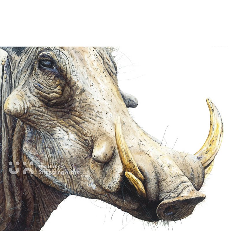 Fine Art Print - Five O'Clock Shadow - Warthog