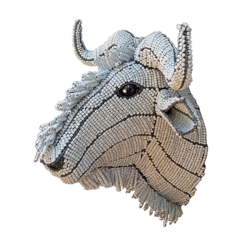 Wildebeest - Trophy Head - Small - White