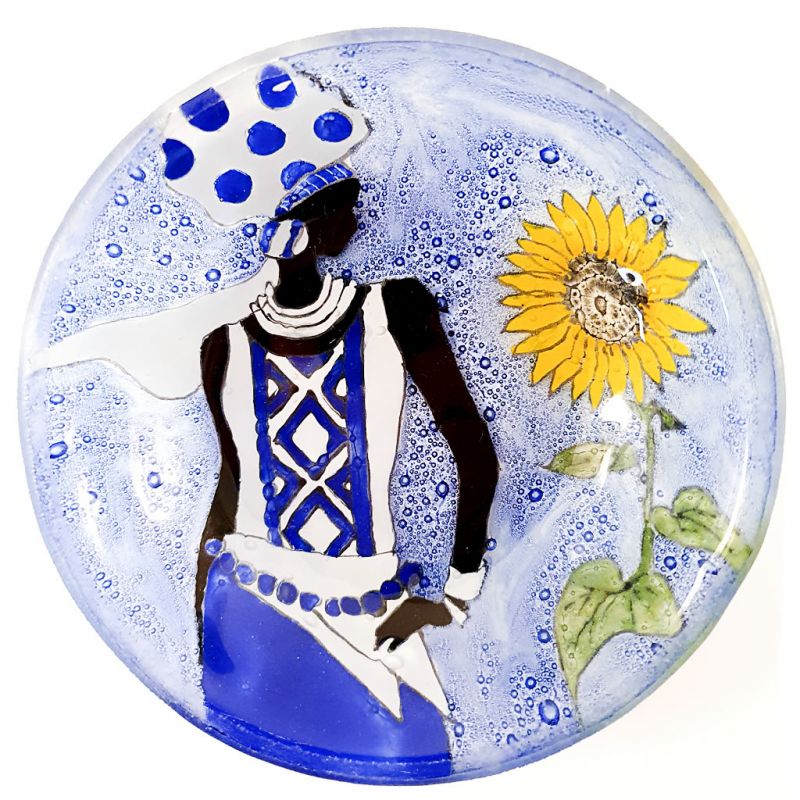Glass Bowl - African Lady