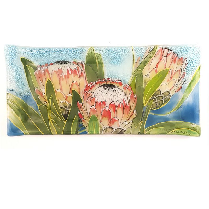 Glass Platter - Proteas