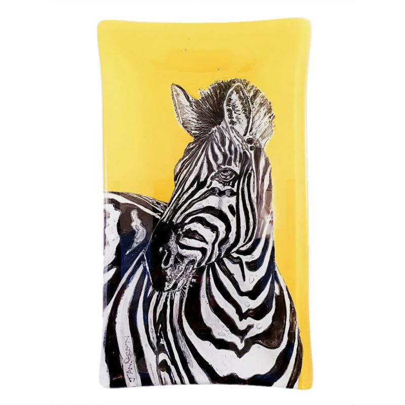 Glass Platter - Zebra