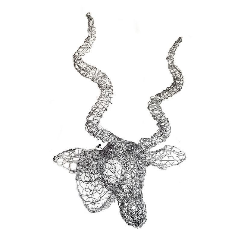 Kudu - Trophy Head Medium - White