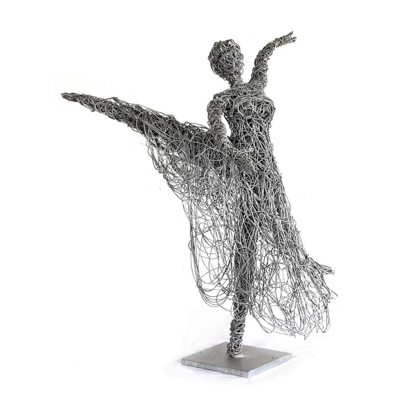 Dancing Girl with Skirt - Freestanding Sculpture