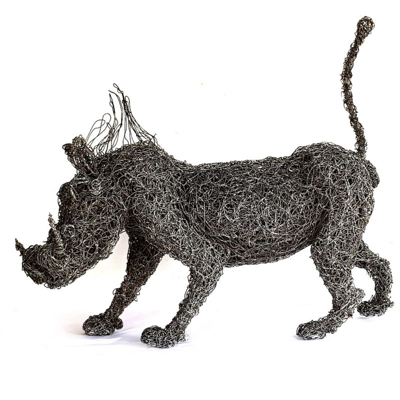 Warthog - Wire sculpture