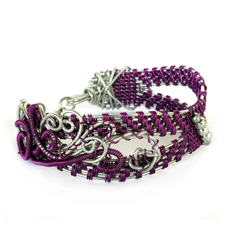 Bracelet - Wire Wrap - Purple