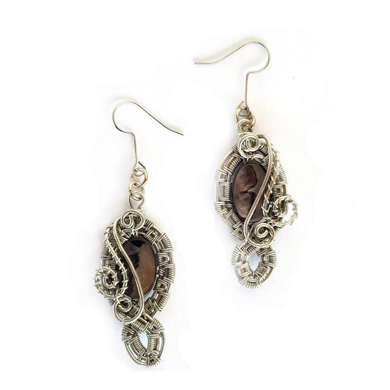 Earrings - Mother of Pearl - Black