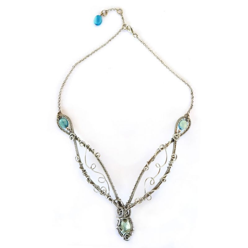 Necklace - Mother of Pearl - Blue