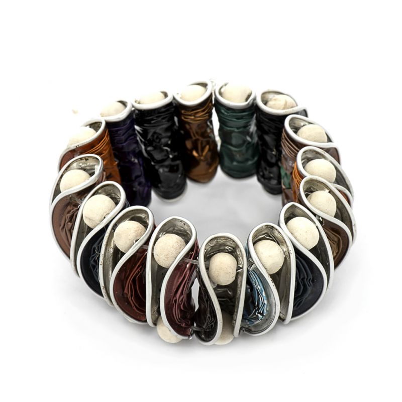 Bracelet - Recycled  Coffee Pod - Multi