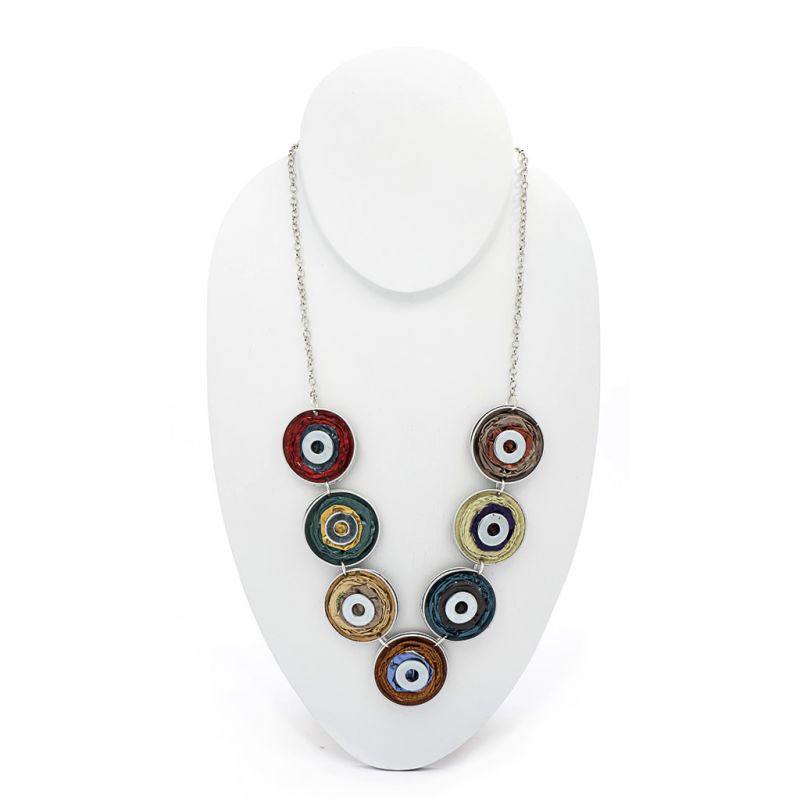 Necklace - Recycled Coffee Pods - Circles