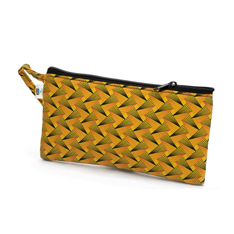Purse - Shweshwe - Extra Large- Yellow