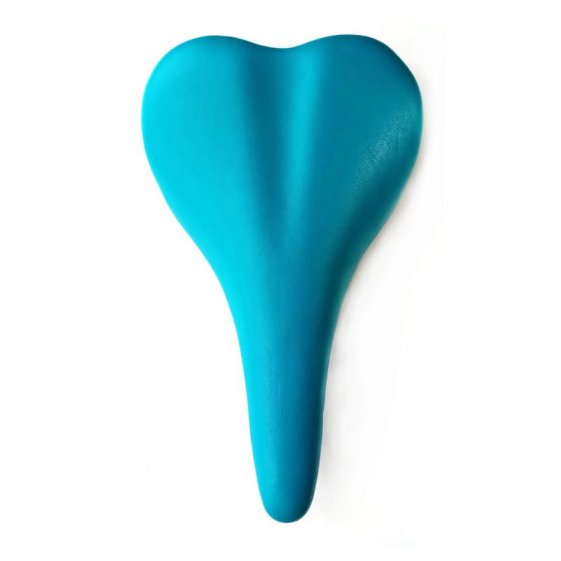 Leather Bicycle Saddle - Turquoise Blue