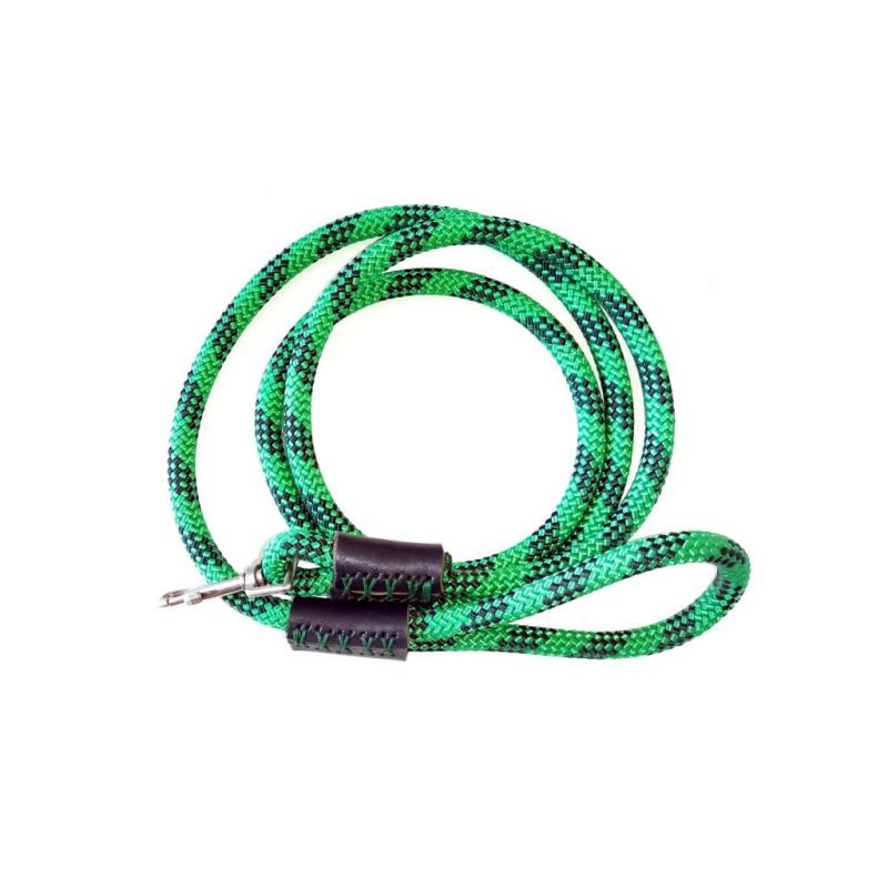 Dog Leash - Green/Black Rope