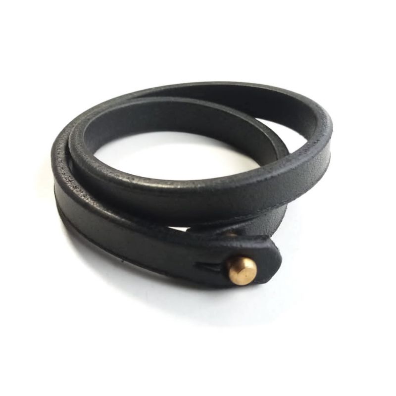 Leather (Double) Holster Bracelet - Black