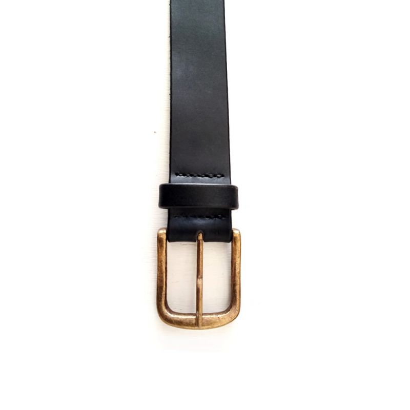 Leather Belt - Mens - Black
