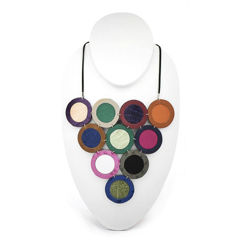 Neckpiece - Indwe Multi - Leather - Colours