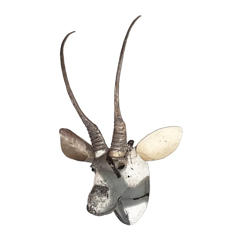 Sable - Trophy Head, Recycled Scrap Metal
