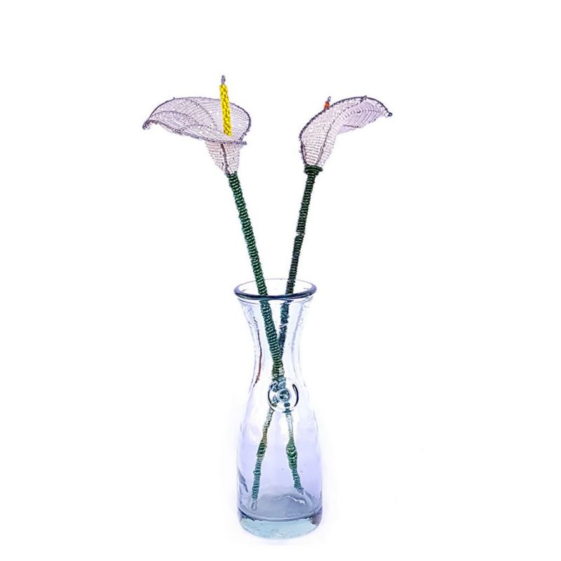Arum Lily - Beaded Wirework - White