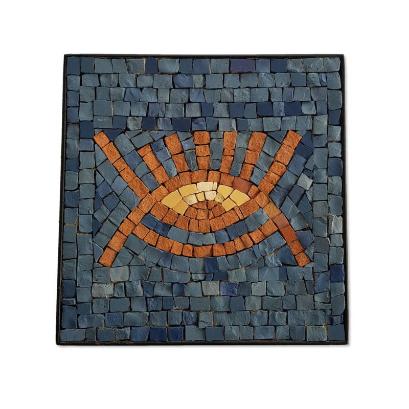 Mosaic - Eye Symbol - Blue - Small