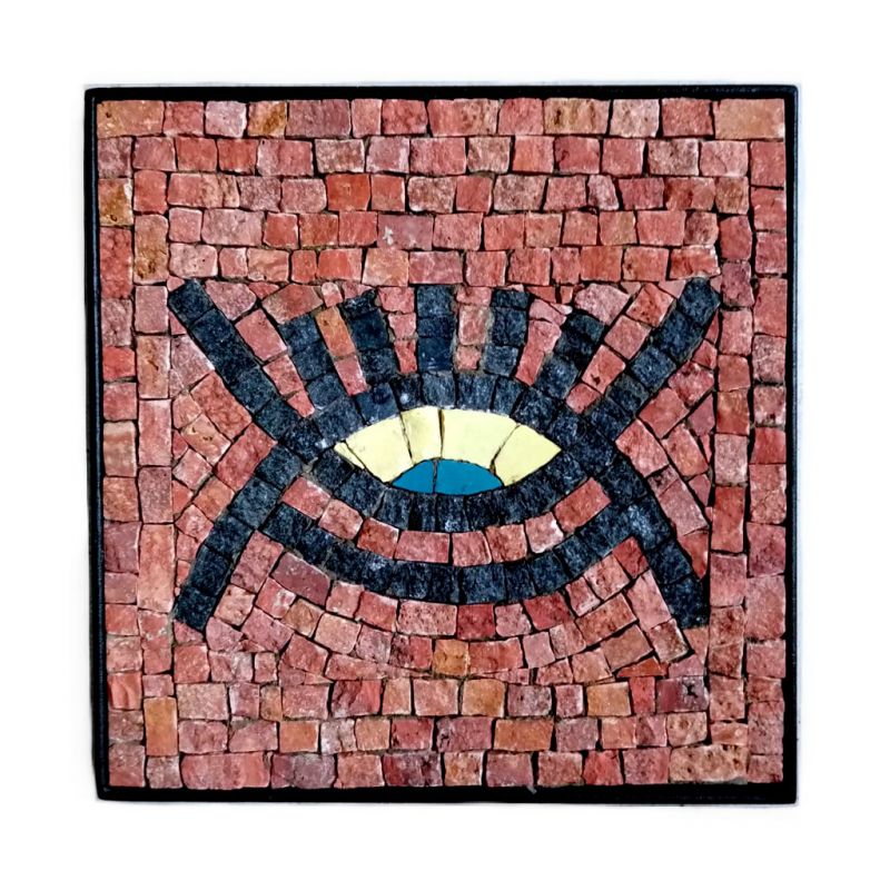 Mosaic - Eye Symbol - Terracotta - Small