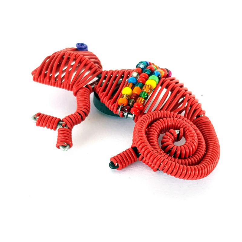 Fridge Magnet - Chameleon - Red