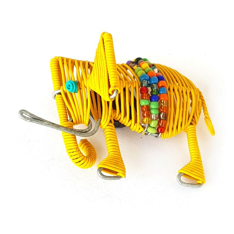 Fridge Magnet - Elephant - Yellow