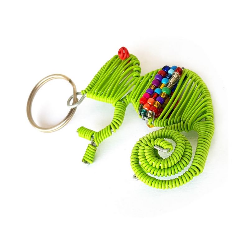 Keyring - Chameleon - Lime Green