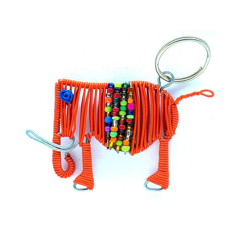 Keyring - Elephant - Orange