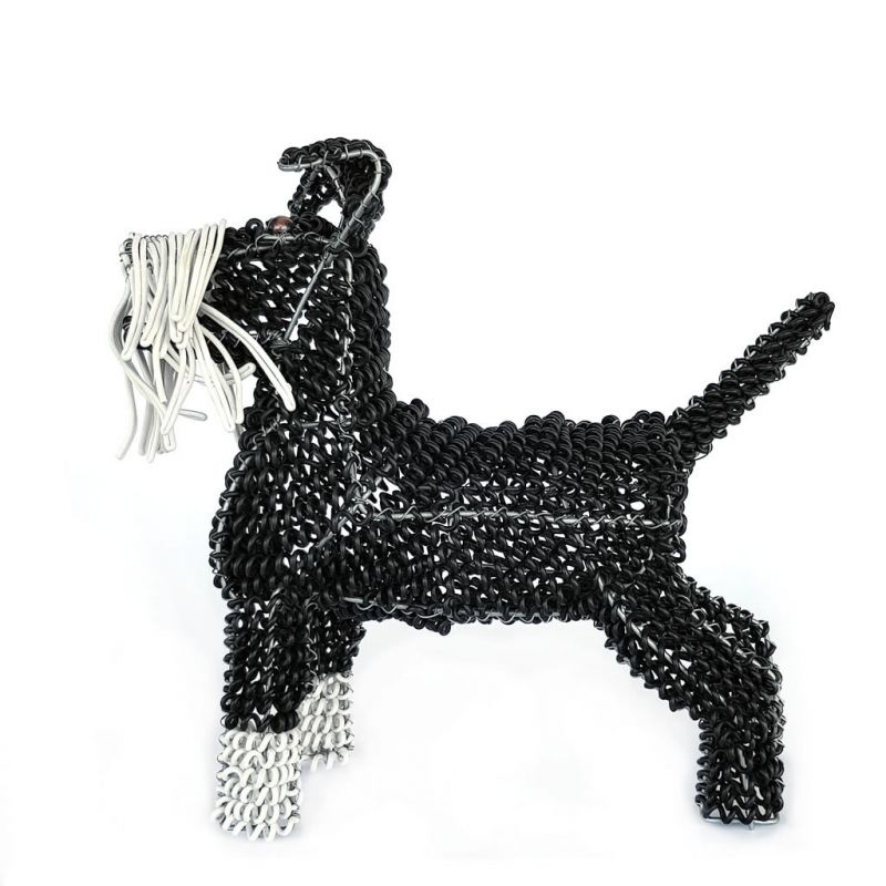 Dog - Schnauzer - Freestanding - Sculpture