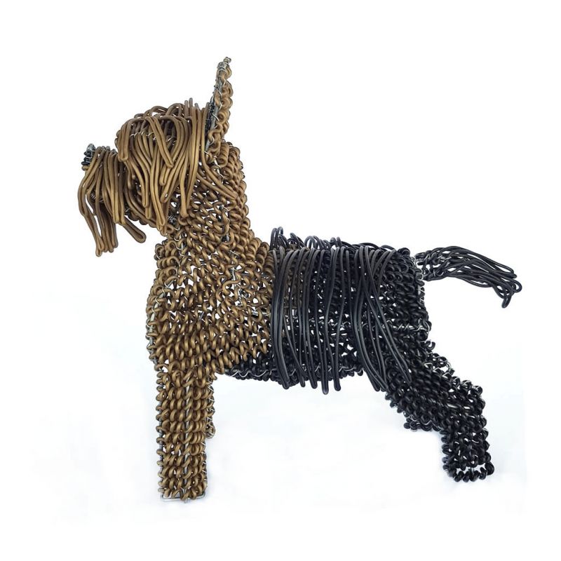 Dog - Terrier - Freestanding - Sculpture