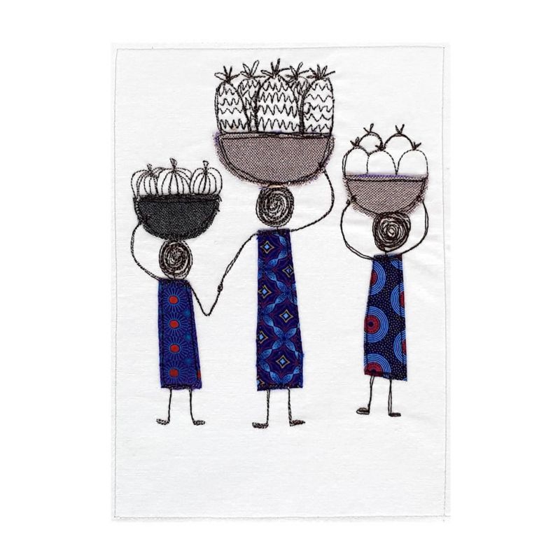 Market 2 - Textile Art - A4