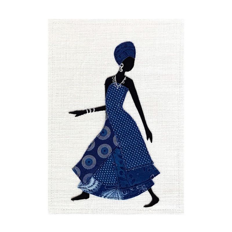 Shweshwe Dress - Textile Art - A4