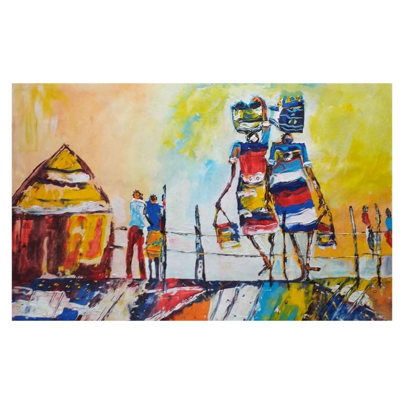 Painting - Acrylic on Canvas - Daily Chores