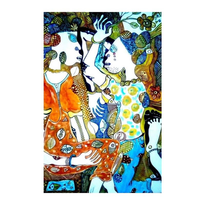 Painting - Oil on Paper - Love Has a Language
