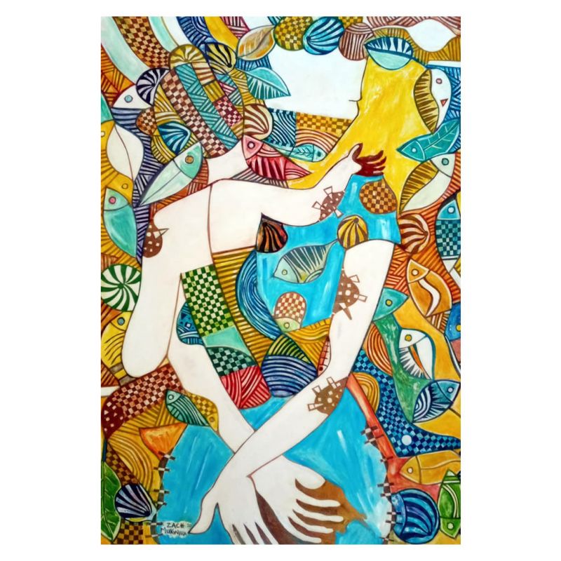 Painting - Oils on Paper - Mother's Love
