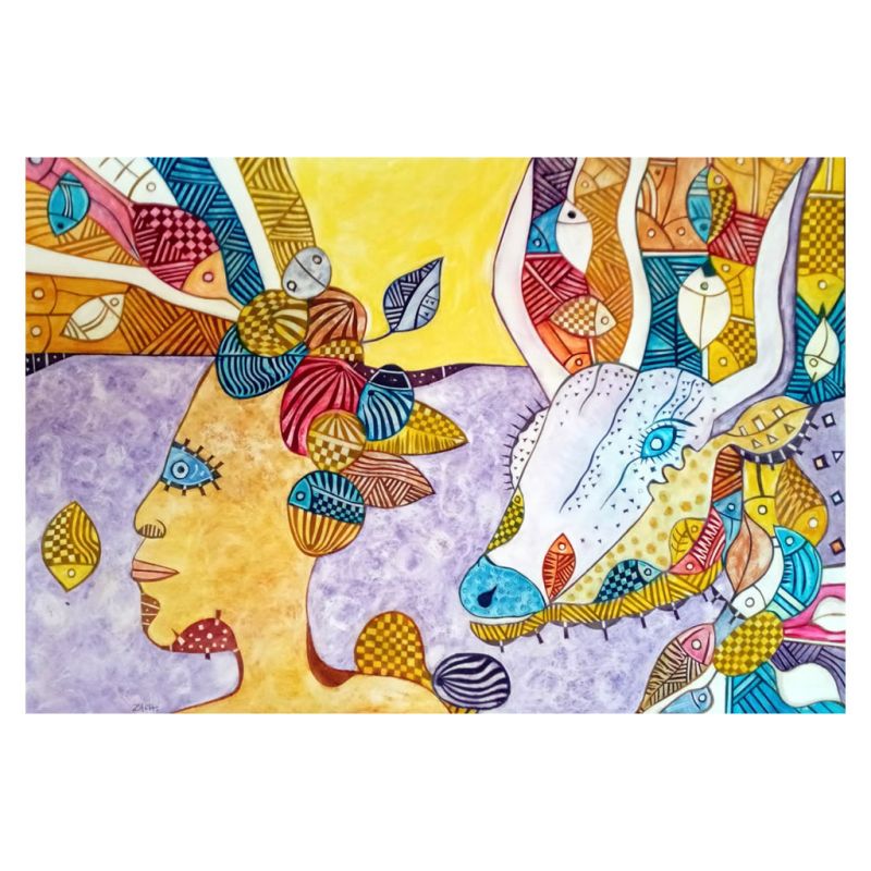 Painting - Oil on Paper - Bride Price 2 