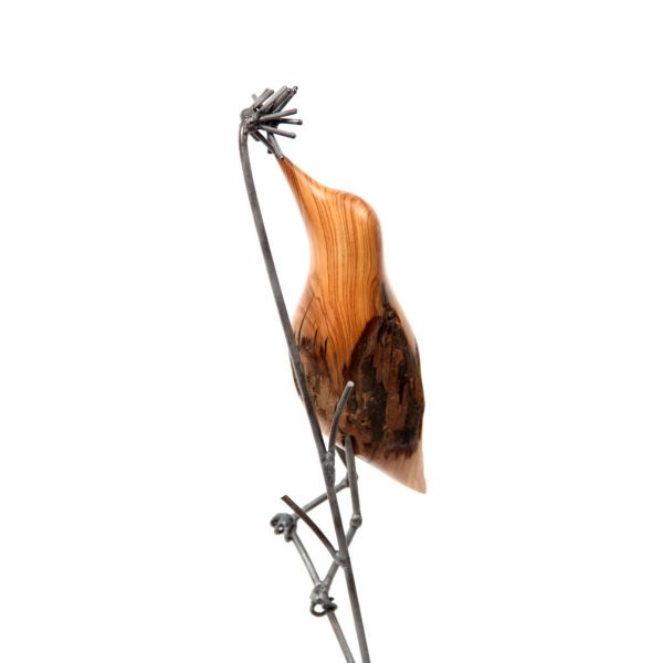 Bird on Reed - Wild Olive - Small