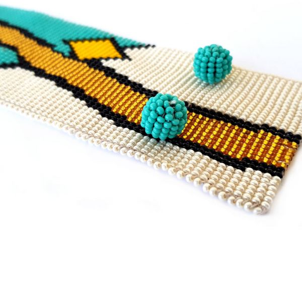 Bracelet - Woven Bead - Medium Abstract