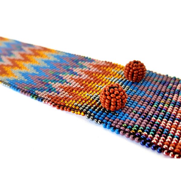 Bracelet - Woven Bead - Medium ZigZag