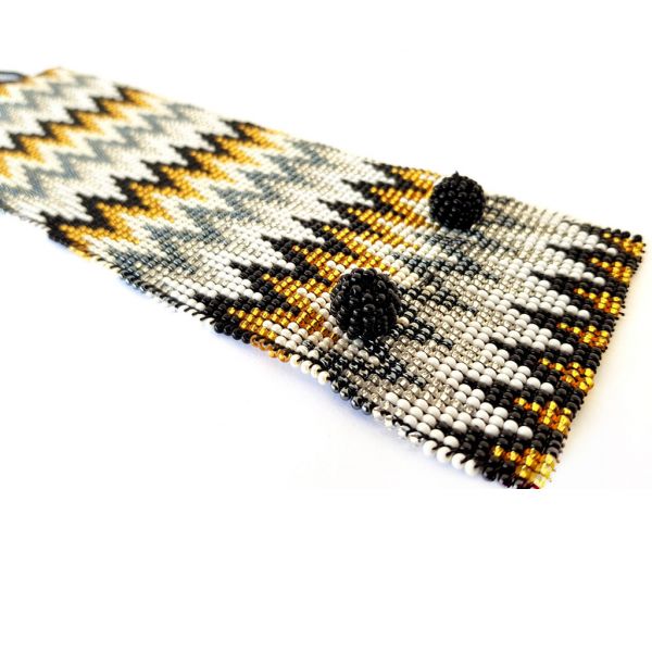 Bracelet - Woven Bead - Wide ZigZag