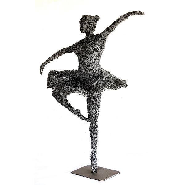 Dancing Girl - Wire Sculpture - Medium
