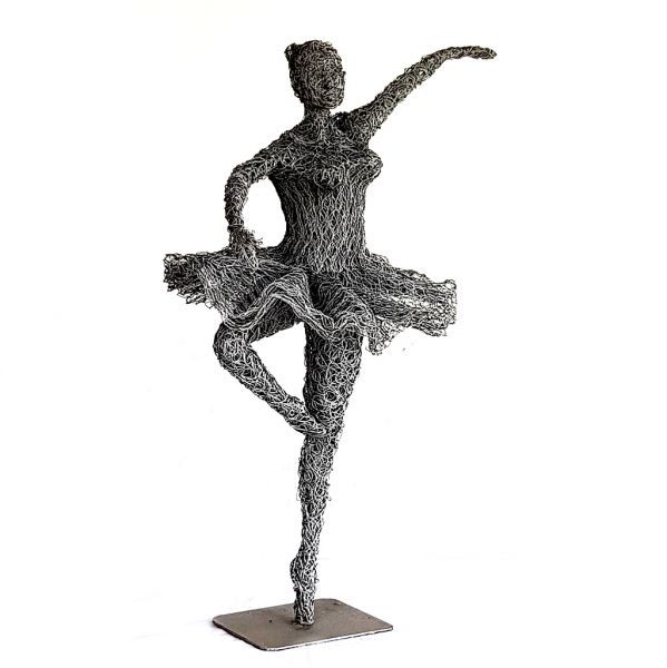 Dancing Girl - Wire Sculpture - Medium