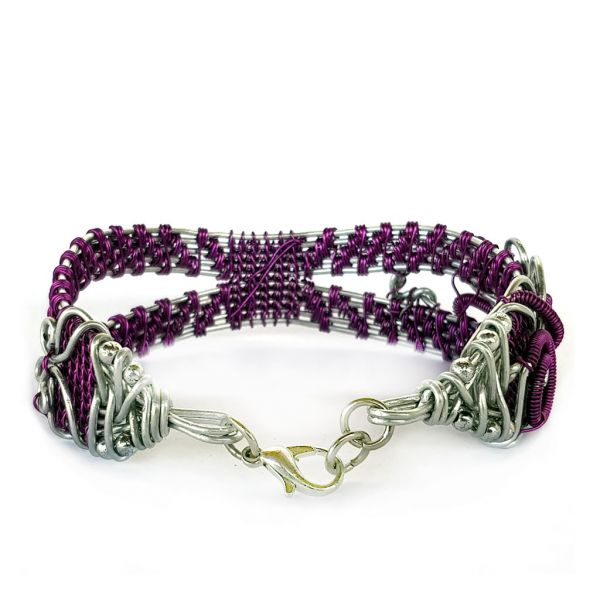Bracelet - Wire Wrap - Purple