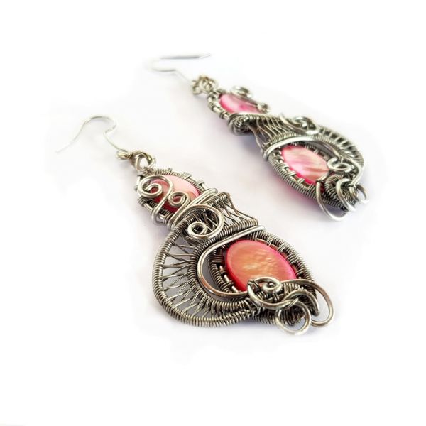 Earrings - Mother of Pearl - Pink